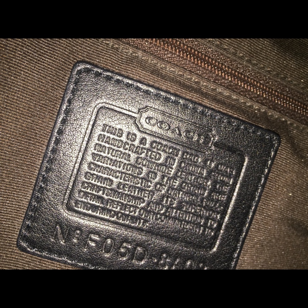 Vintage brown hobo coach purse - Picture 4 of 5